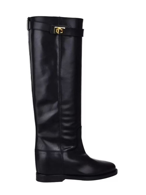 BOOT WITH PADLOCK VIA ROMA 15 | 3807NERO